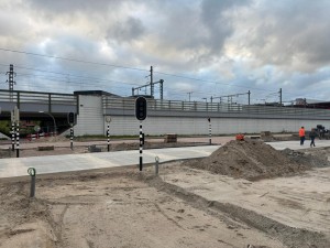 Overzichtsfoto fietspad station mei 2025